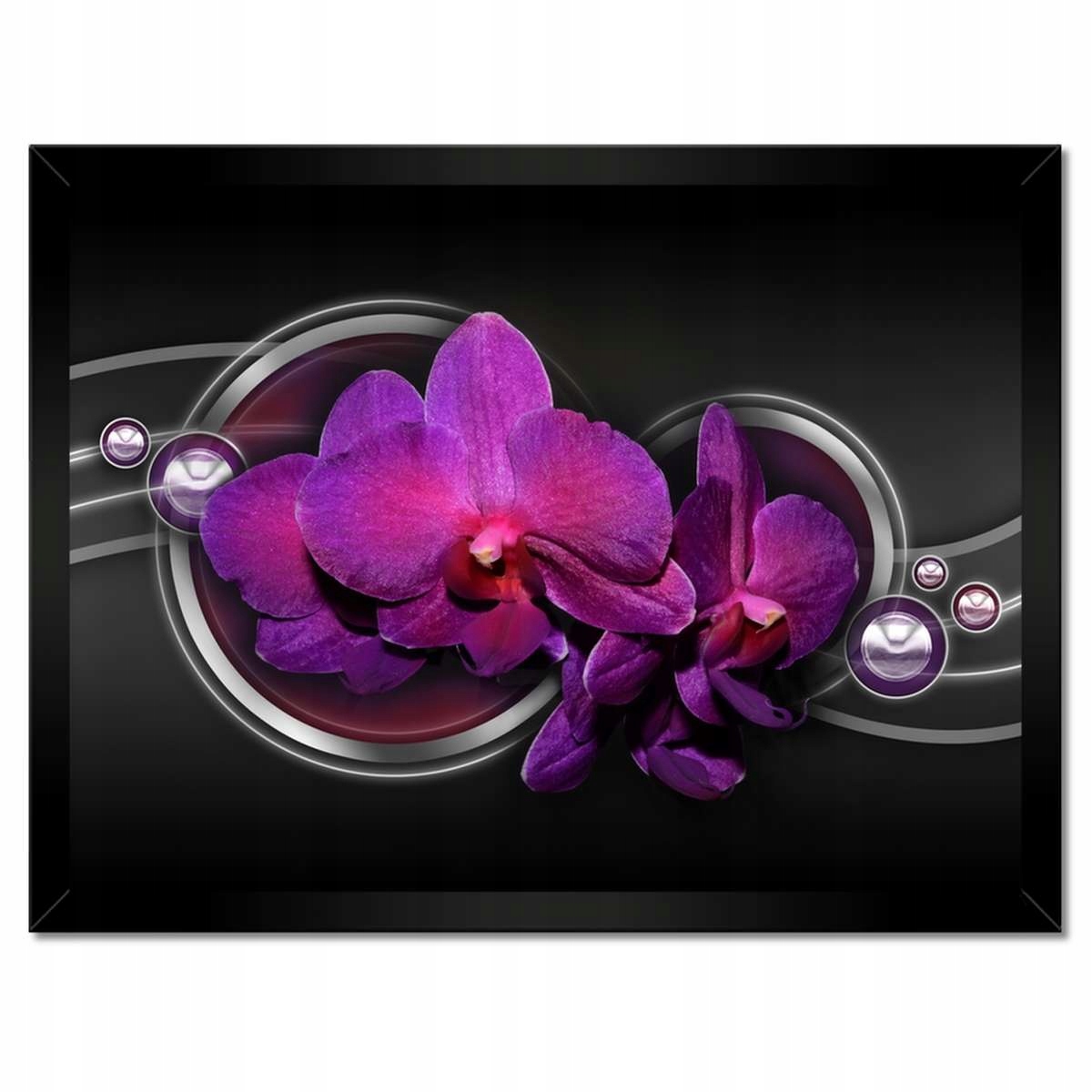 Plakáty v rámu 40x30 Fialová orchidej