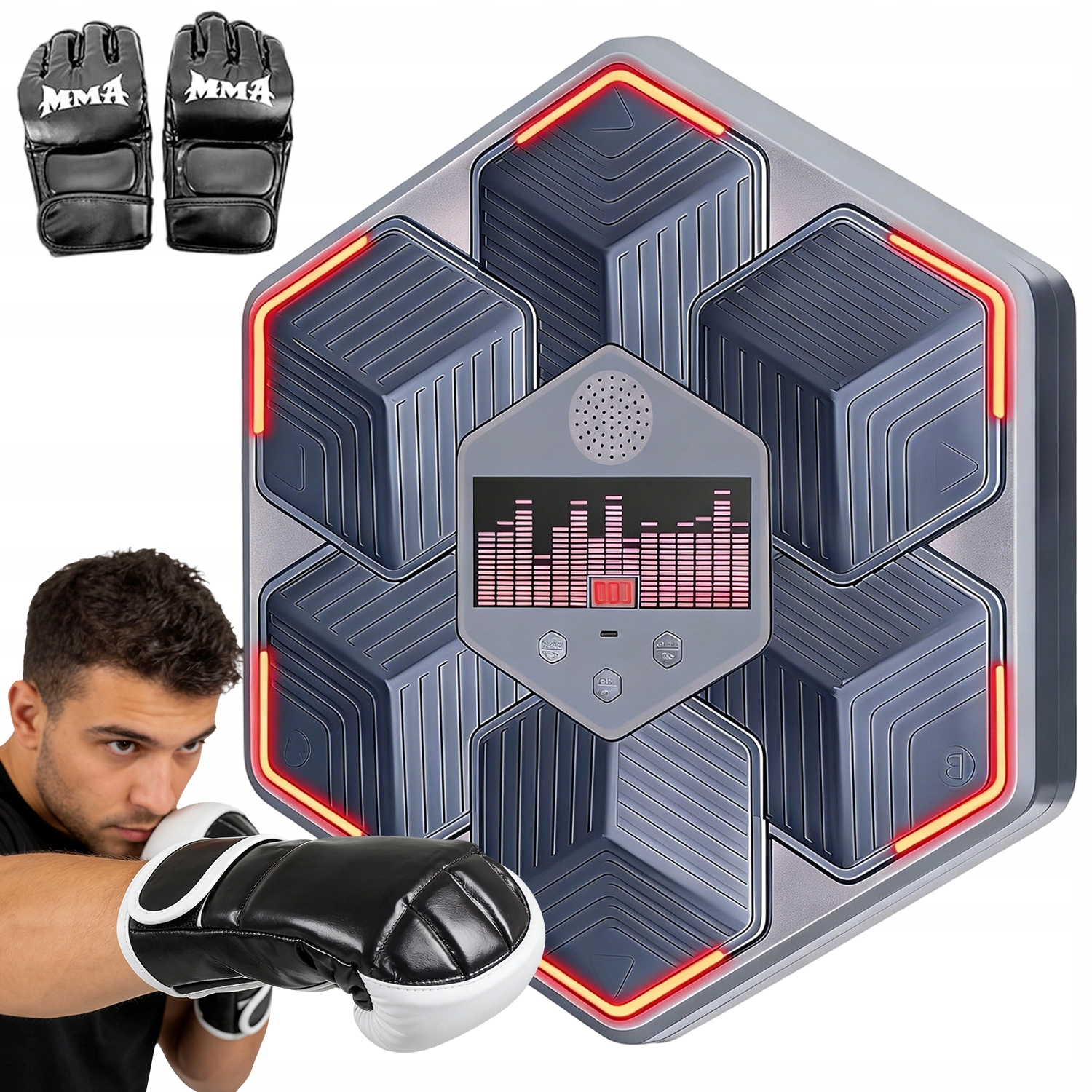 Elektronická Boxerská Deska Na Zeď S Bluetooth 16 Rychlostí Rukavice