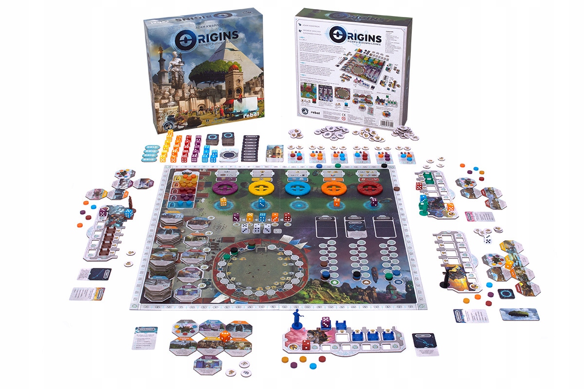 Pierwsi Budowniczowie Gra Planszowa Towarzyska Dziecięca Rozgrywka Ciekawa