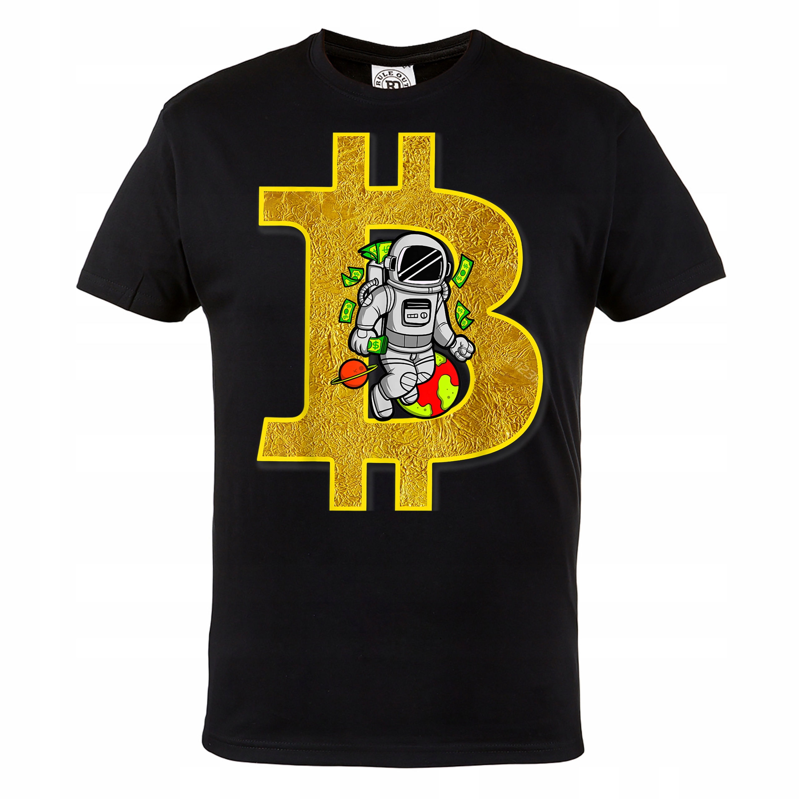 

Męska Koszulka Z Nadrukiem Bitcoin Kryptowaluty