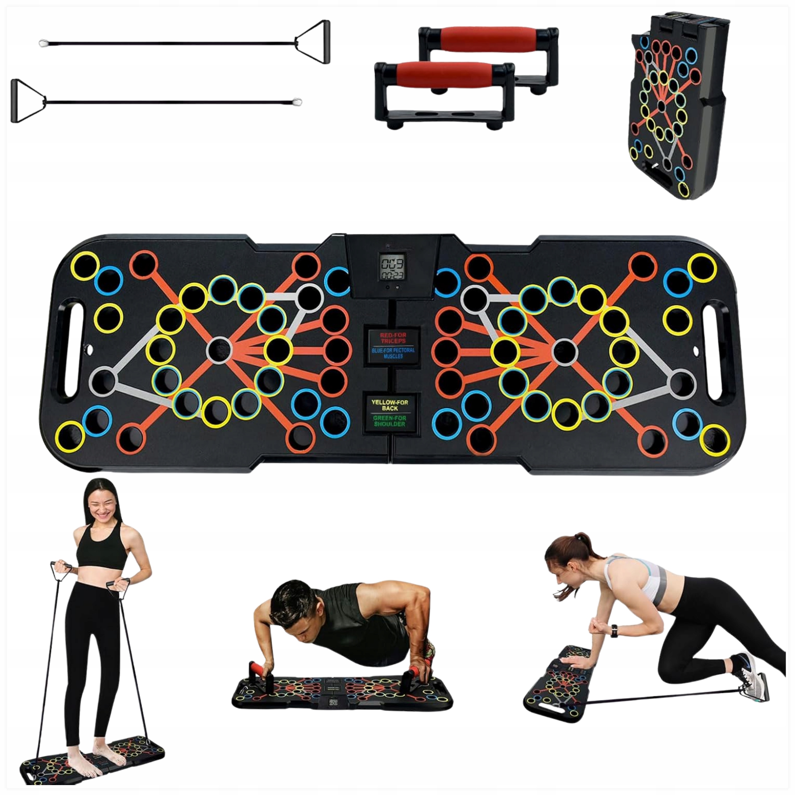 Duża Deska Uchwyty Do Pompek Wielofunkcyjna Ćwiczeń Treningu Push Up 41W1