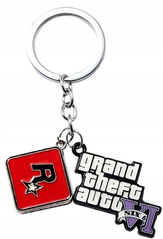 Brelok GTA VI 6 Grand Theft Auto na prezent.