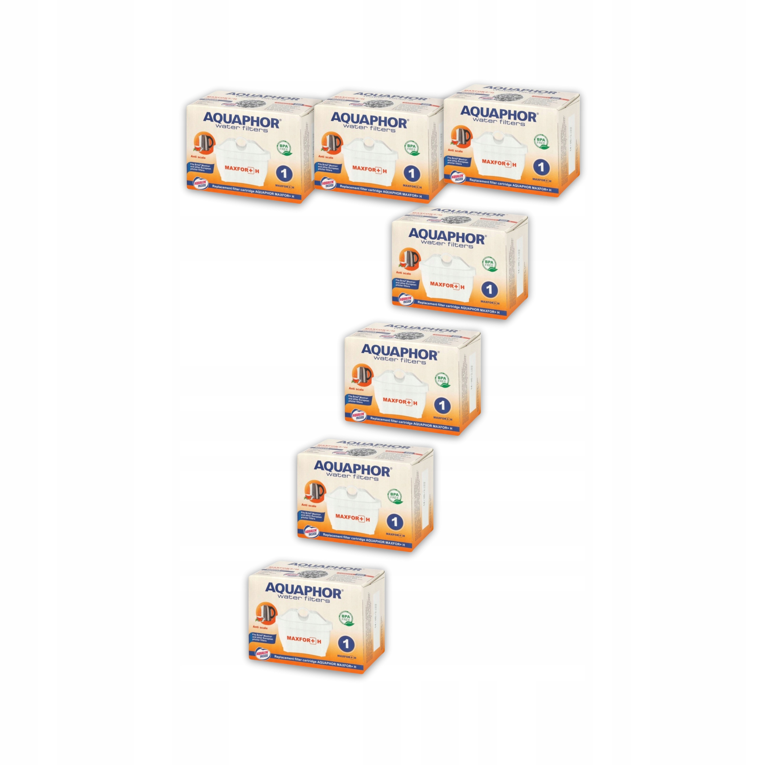 Filtr do dzbanka Aquaphor Maxfor+ H (do twardej wody), 7 szt.
