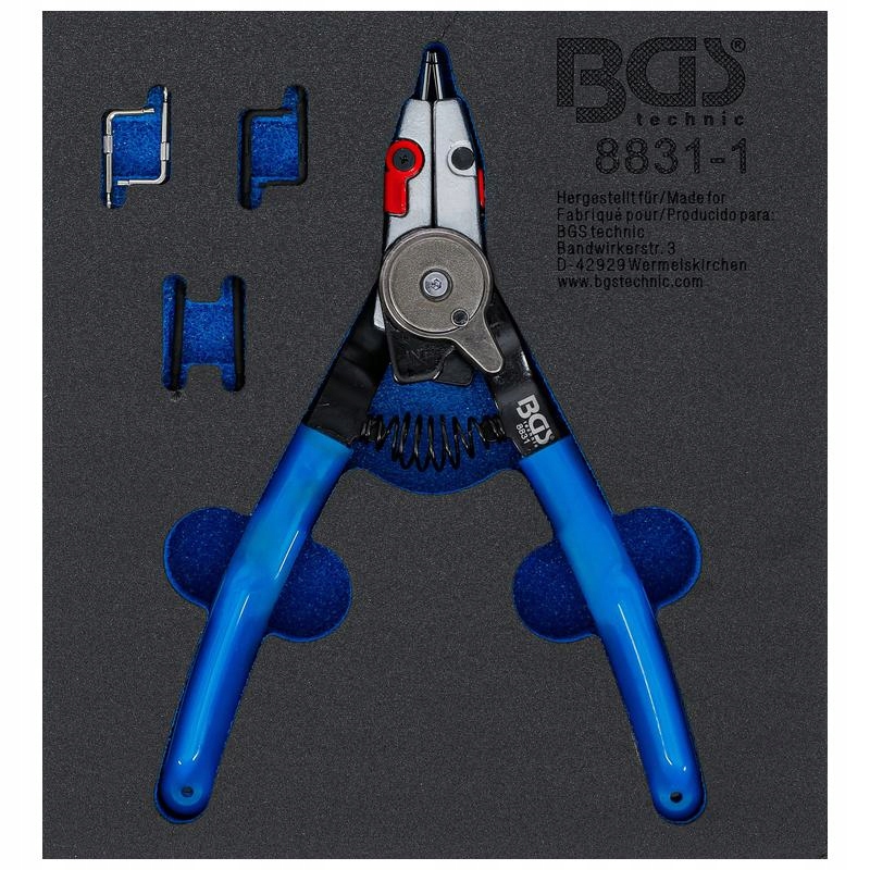 Vnitřní kleště vnějších kroužků, vyměnitelné hroty 180 mm Bgs