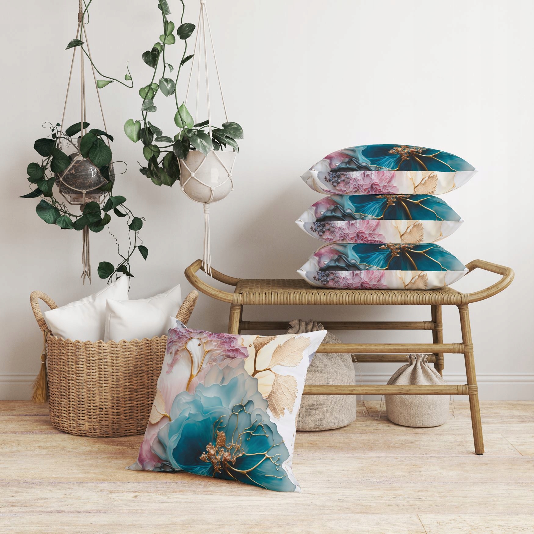 POSZEWKA NA PODUSZKĘ DEKORACYJNA 45x45 JASIEK 138 Długość 45 cm