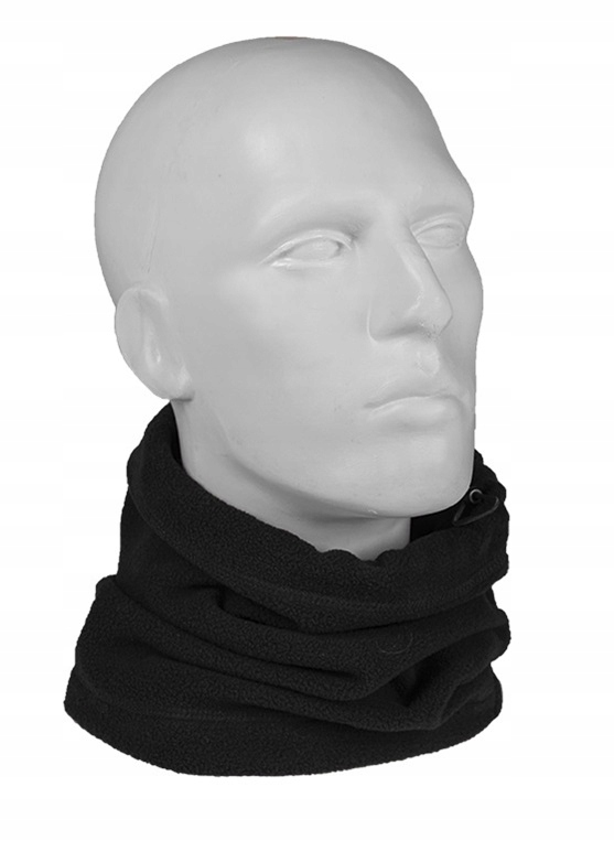 Chusta black czarny komin z polaru Mil-Tec 12623002