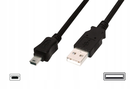 Digitus przewód USB 2.0 A - mini B 1,8m
