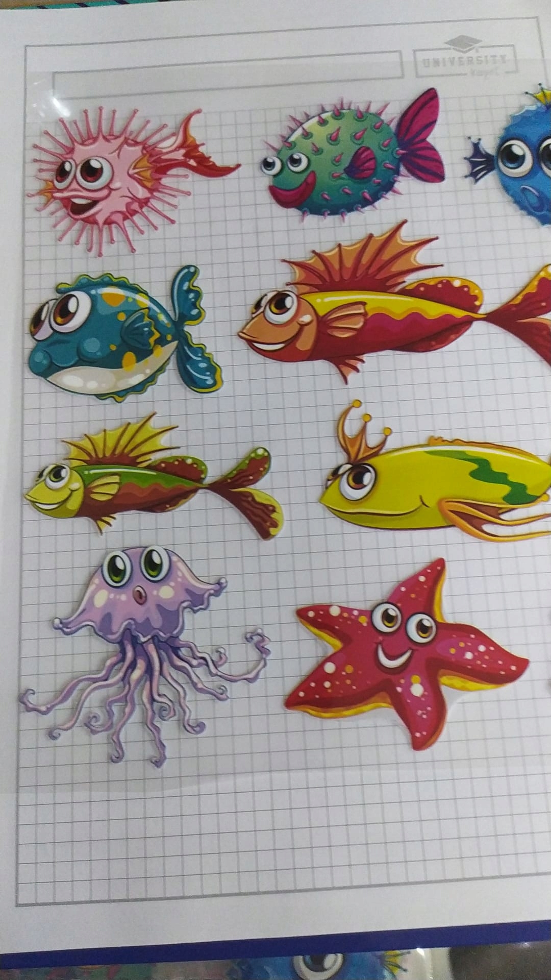 TERMO NAKLEJKA APLIKACJA NAPRASOWANKA rybki D32 Kolekcja MIX