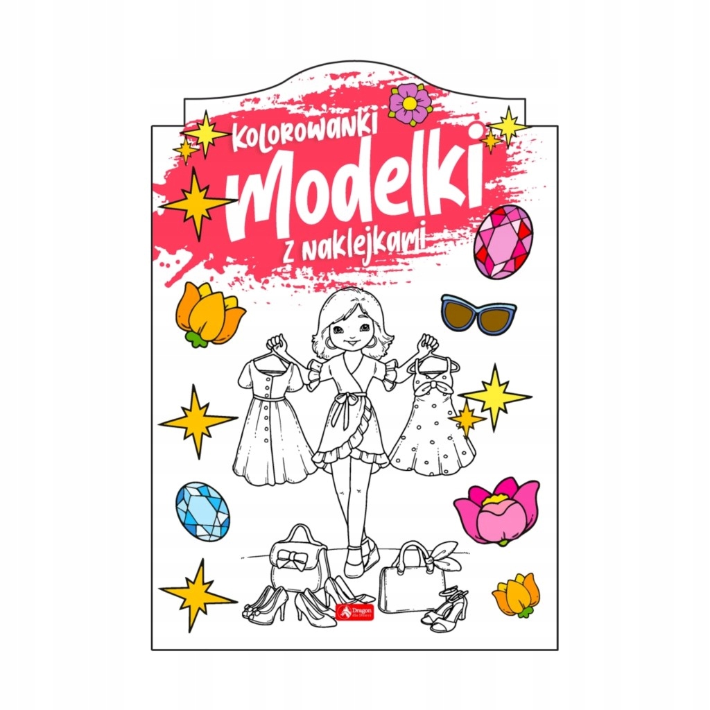 

Modelki. Kolorowanka z naklejkami