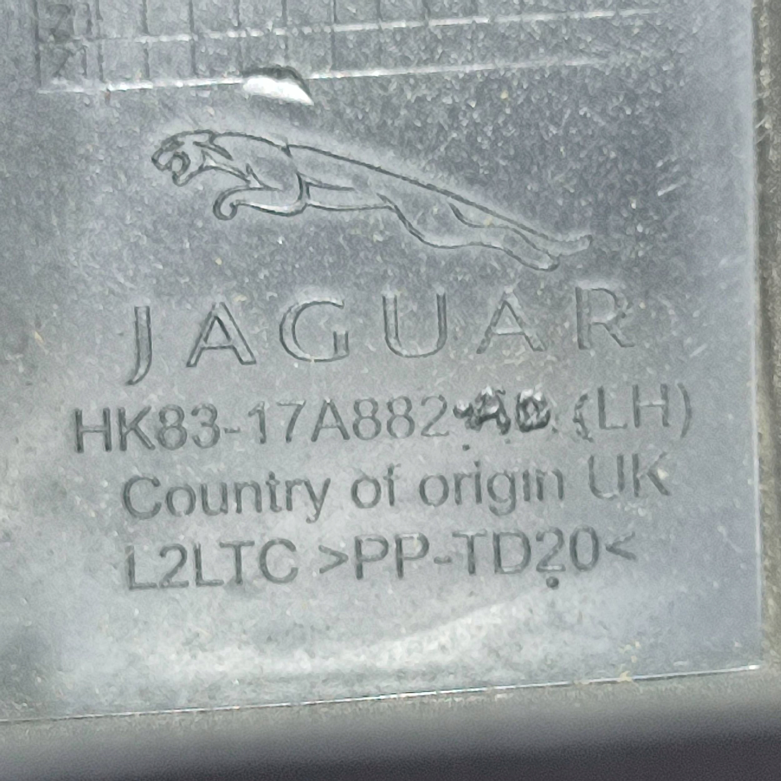 bumper bracket of the rear rear part side left Jaguar F-Pace HK8317A882AD