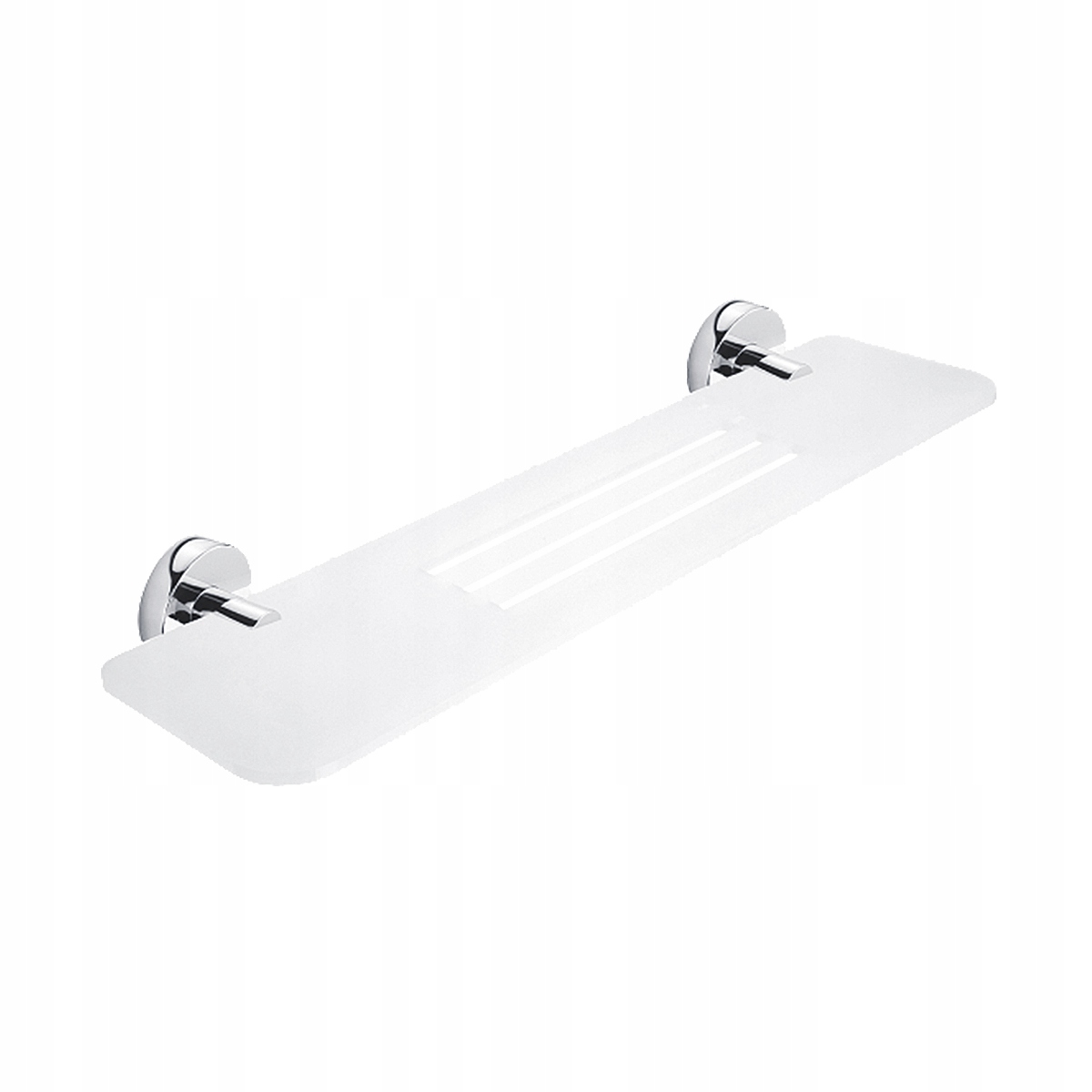 Nimco Unix polica do kúpeľne s otvormi, biela mat, 50 cm Un X350-26