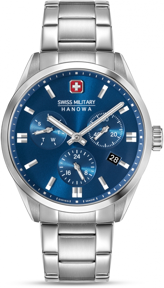 Zegarek męski Swiss Military SMWGK0005602 granatowy klasyczny do pływania