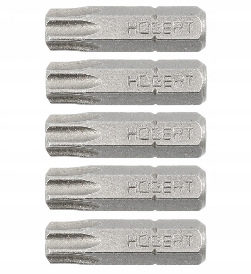 

Bity Końcówki Wkrętakowe T20 Torx Zestaw 5SZT.