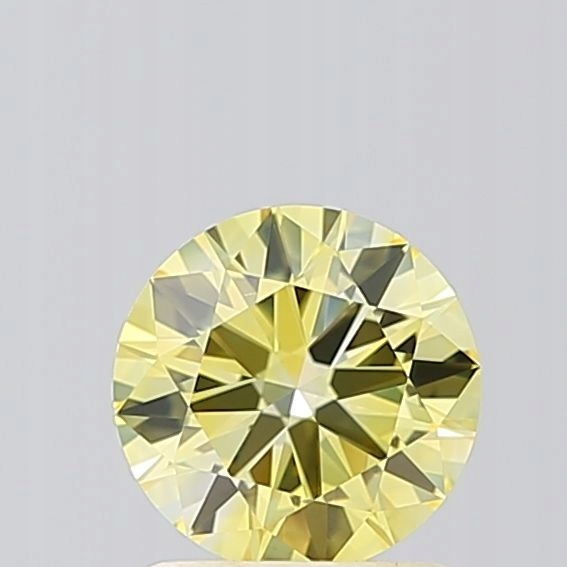 Diament laboratoryjny kolorowy 1.0ct ROUND Fancy Yellow VS1 (IGI)