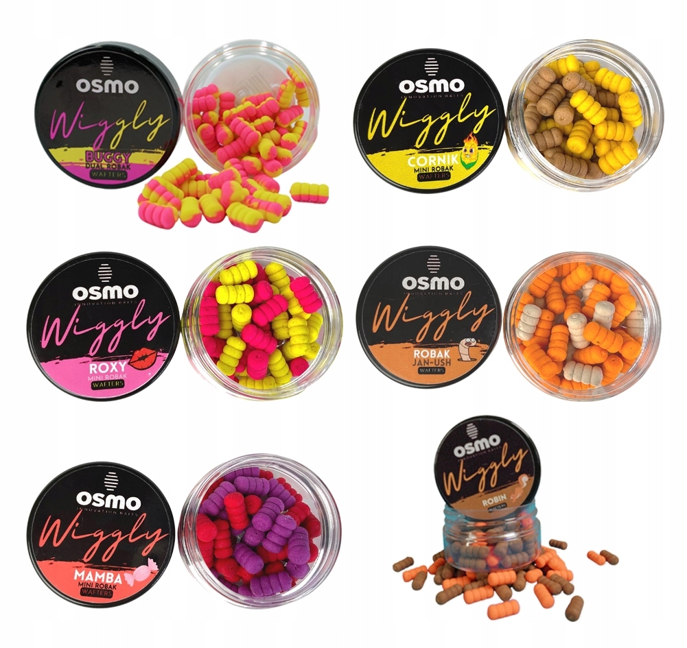 Osmo Zestaw Mini Robak Wiggly Wafters 6x12mm Mix1