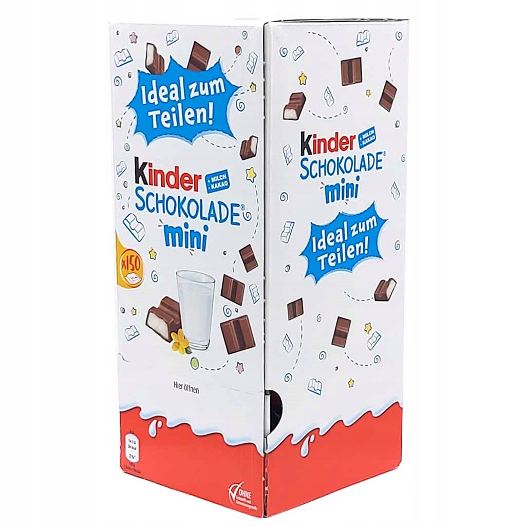 Levně Kinder Čokoláda Mini Dispenser Box 150 Ks 900g Německo