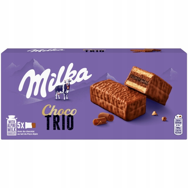 Ciastka Milka Choco Trio 150g 12szt