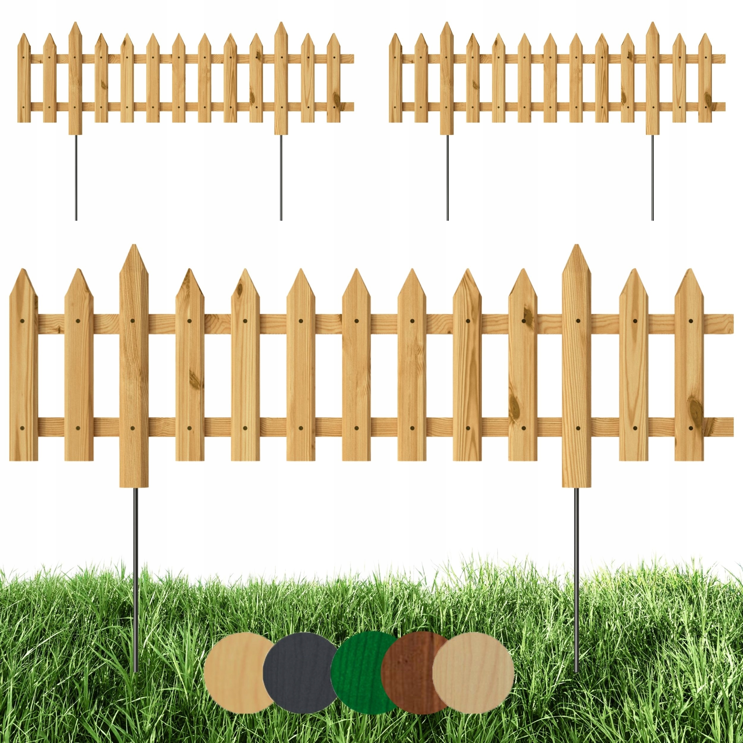 Borovicový plot Kohout 20 cm zástrčný přírodní 3 ks