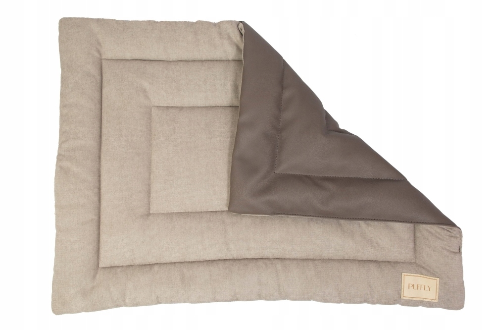 Levně Skládací pelíšek pro psa Puffly 100 x 80 cm Šedý – voděodolný, cestovní