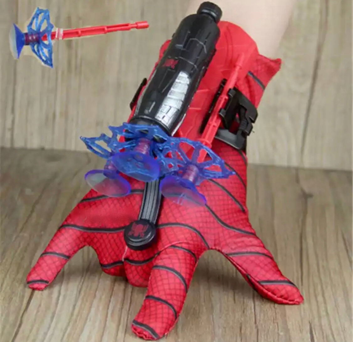 WYRZUTNIA SPIDERMAN RĘKAWICA STRZAŁKI SIEĆ STRZELA Typ zestaw