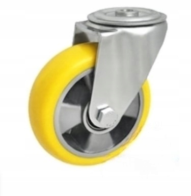 Kolo hliníkovo-polyuretanové, Ø 125 mm, malé pouzdro, radiální pneumatika, otv.