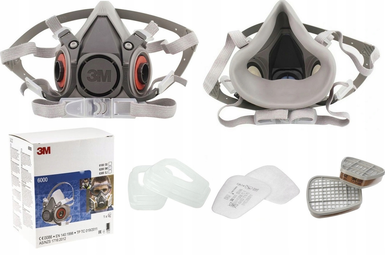 

Maska Sadownika Ogrodnika Na Opryski Pestycydy 3M