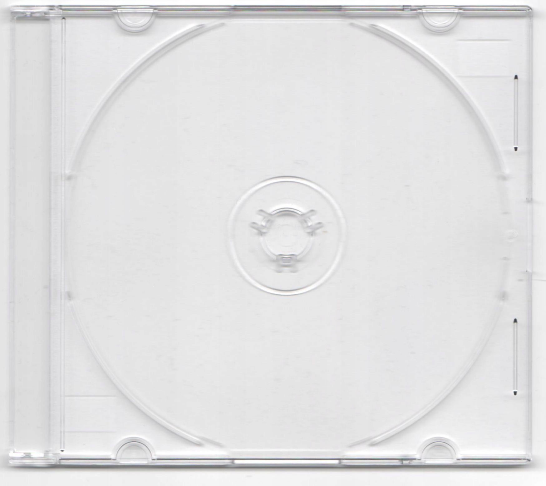 Pudełka slim case 1xCD 5mm 100 sztuk clear Lux