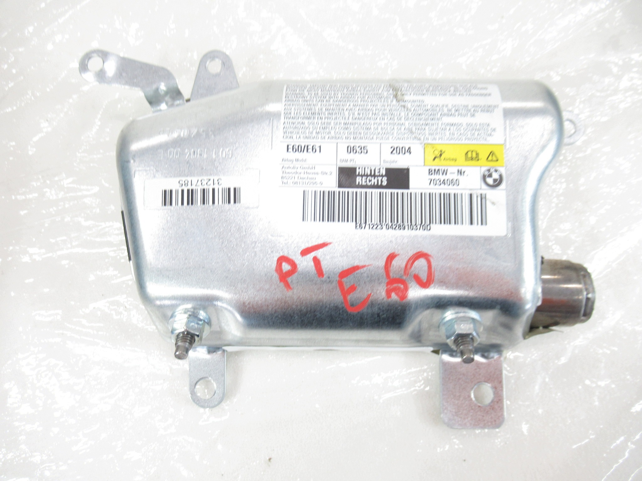 cover airbag right right rear part BMW e60 e61 sedan KOMBI