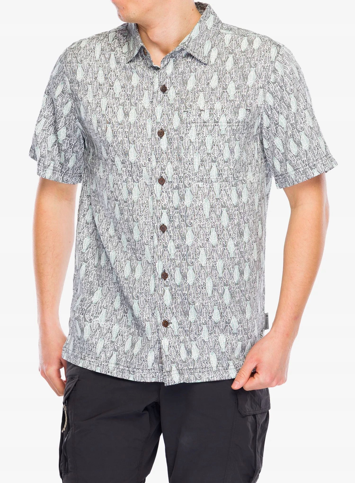 Koszula turystyczna Royal Robbins Camino Pucker S/s everglade fish pt M