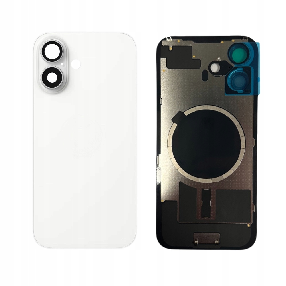 Tylny Panel Szkło Tył Ramka do Apple iPhone 16 White Biały Oleofobowy