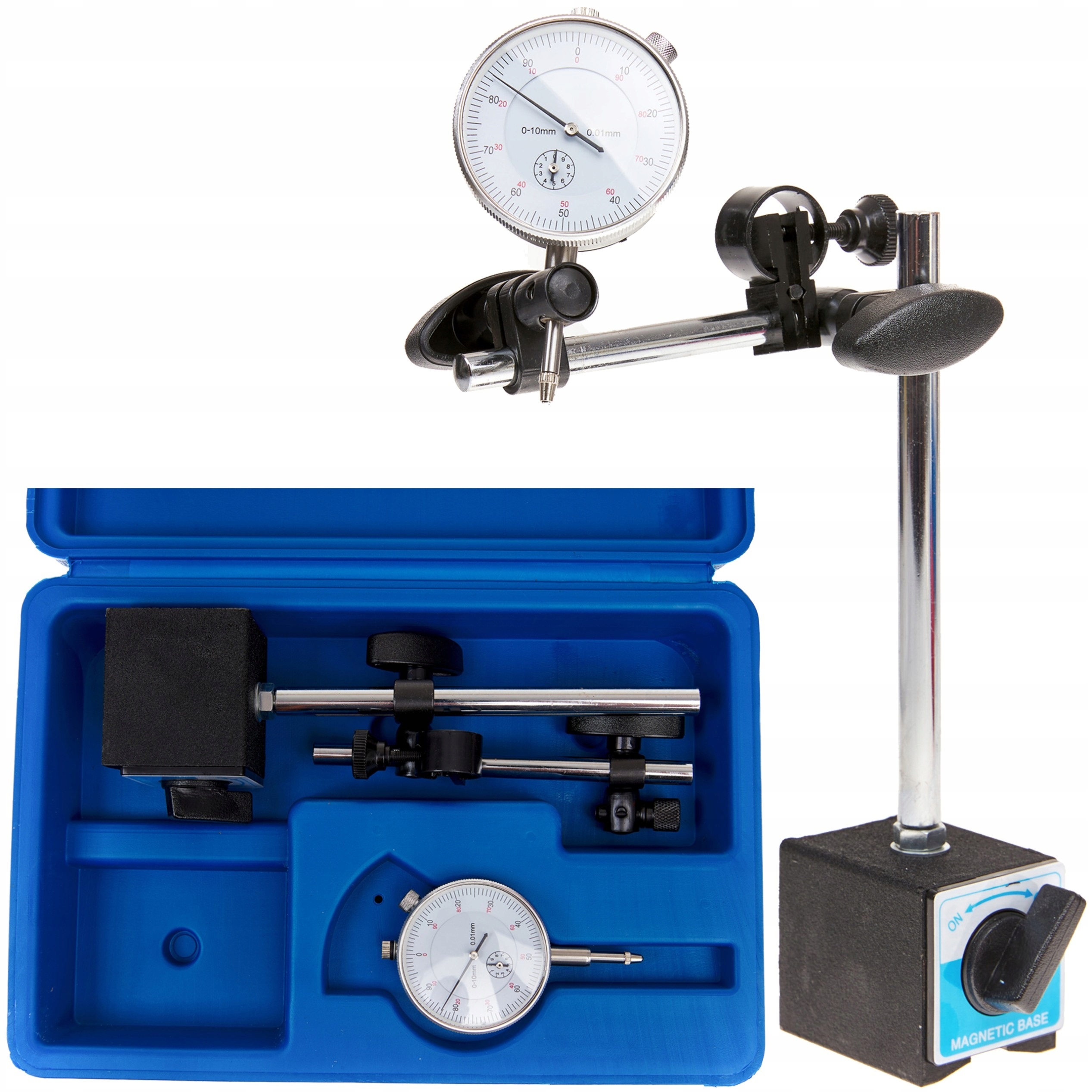 Zestaw Do Pomiaru Bicia Tarcz Hamulcowych I Wałów Statyw Czujnik