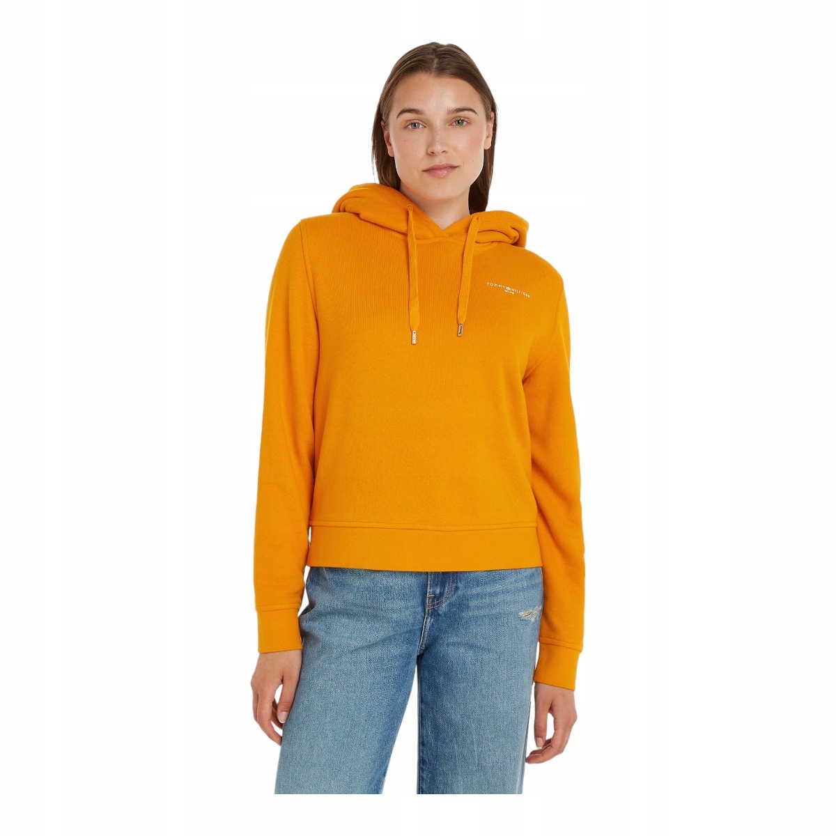 Tommy Hilfiger Dámská Mikina S Kapucí S Kapucí Mini Corp Oranžová r.XS