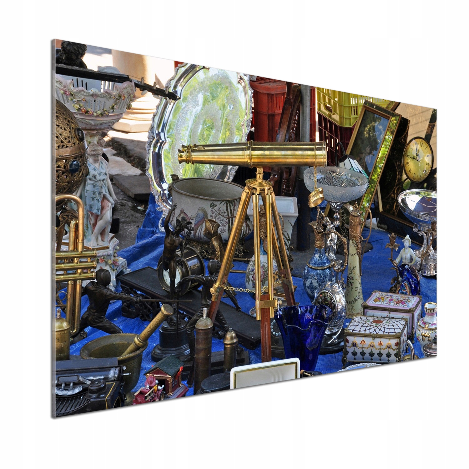 Sklenený panel do kuchyne Starožitnosti 100 x 70 cm Lepidlo