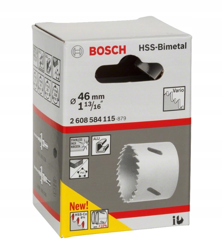 BOSCH PIŁA OTWORNICA KORONKA BIMETAL HSS 46 MM Marka Bosch