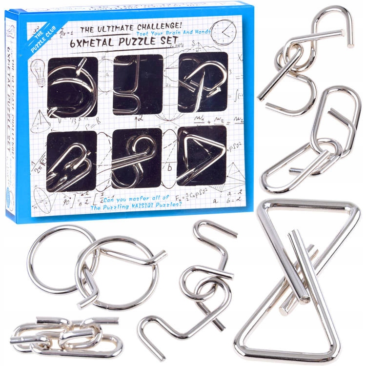 

Metalowe puzzle łamigłówka zagadka logiczna GR0438