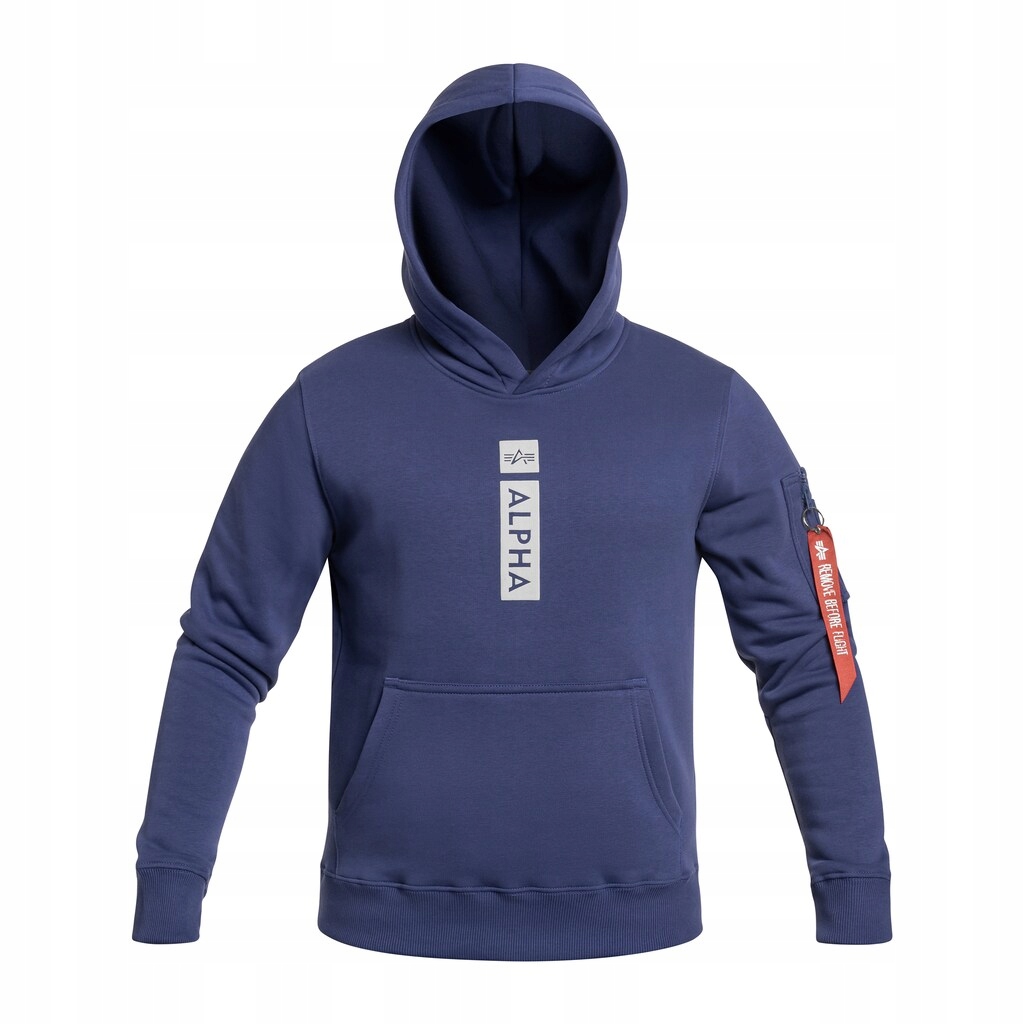 Mikina s kapucí Alpha Industries Alpha Puff Mikina s kapucí Night Purple S