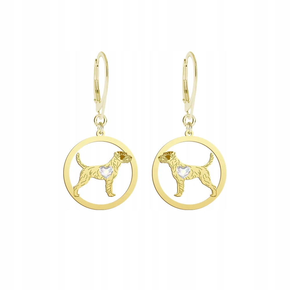 Náušnice Zlaté s psem Parson Russell teriér 925 Šperky Dárek Gravírování