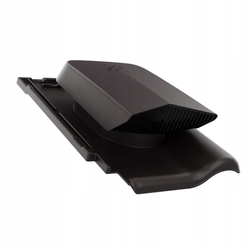 Větrací ventilátor Alegra 9 Tmavě Hnědý, Angoba Ušlechtilá