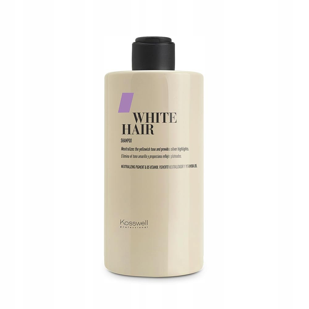 Kosswell White Hair Shampoo 500 ml – neutralizuje žluté tóny