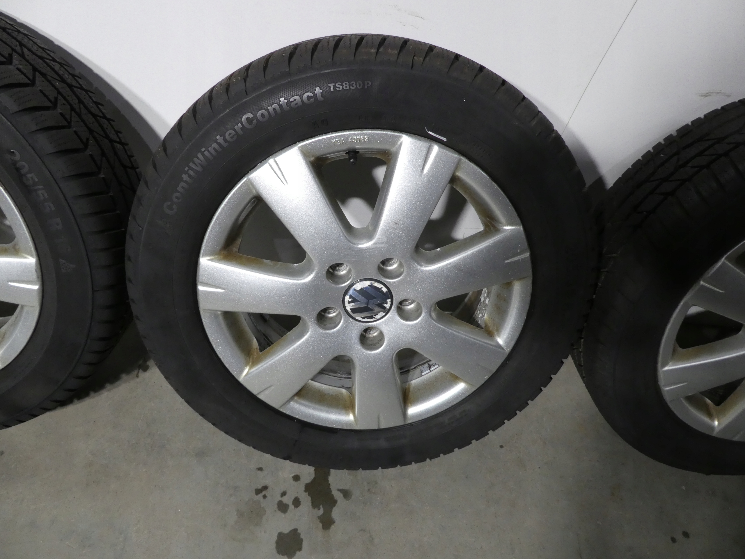 4X wheels discs tyres VW 5X112 1T4071496 2017R 205/55/16