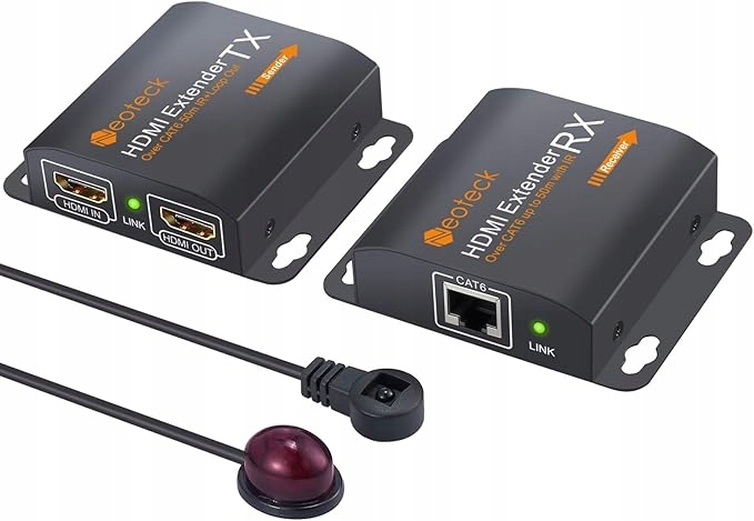 Hdmi prodlužovací kabel s 2-portovým Hdmi rozbočovačem Loop Ir Remote 1080P