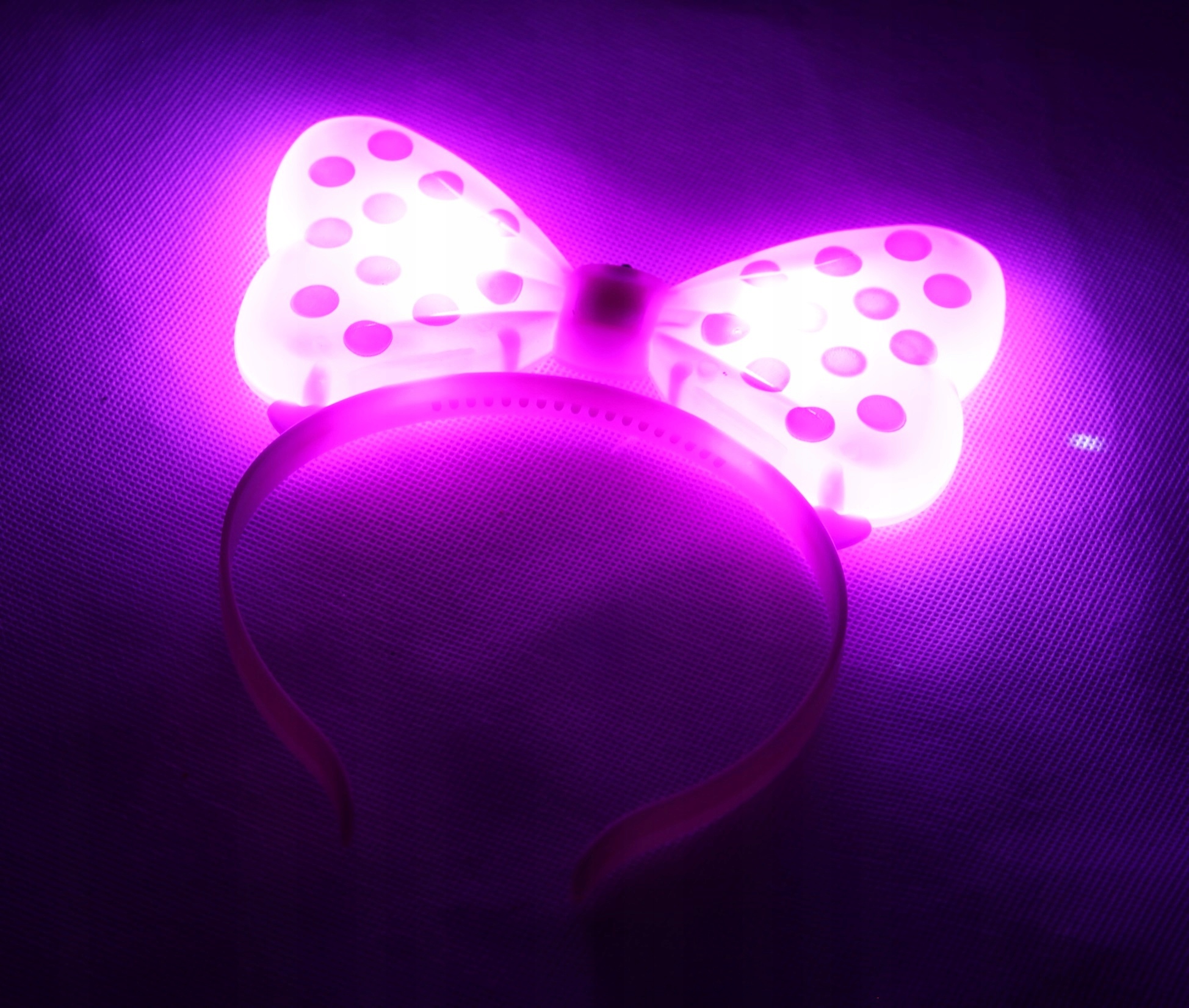 OPASKA ŚWIECĄCA MYSZKA kokarda LED grochy groszki EAN (GTIN) 5900291130095