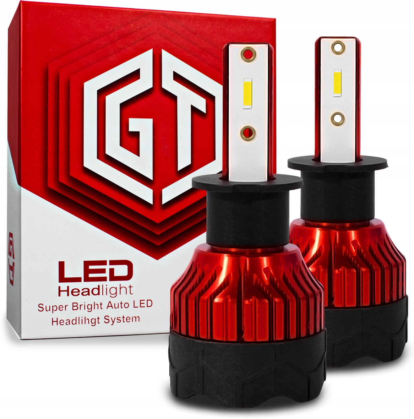 ŻARÓWKI LED H3 GT COB +300% SUPER MOCNA ŻARÓWKA