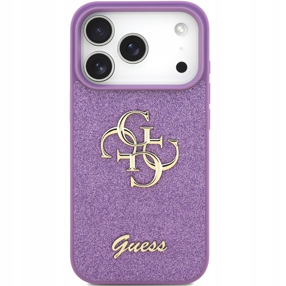 Třpytivý Pouzdro Guess pro iPhone 17 Pro, pevný obal , zadní kryt telefonu
