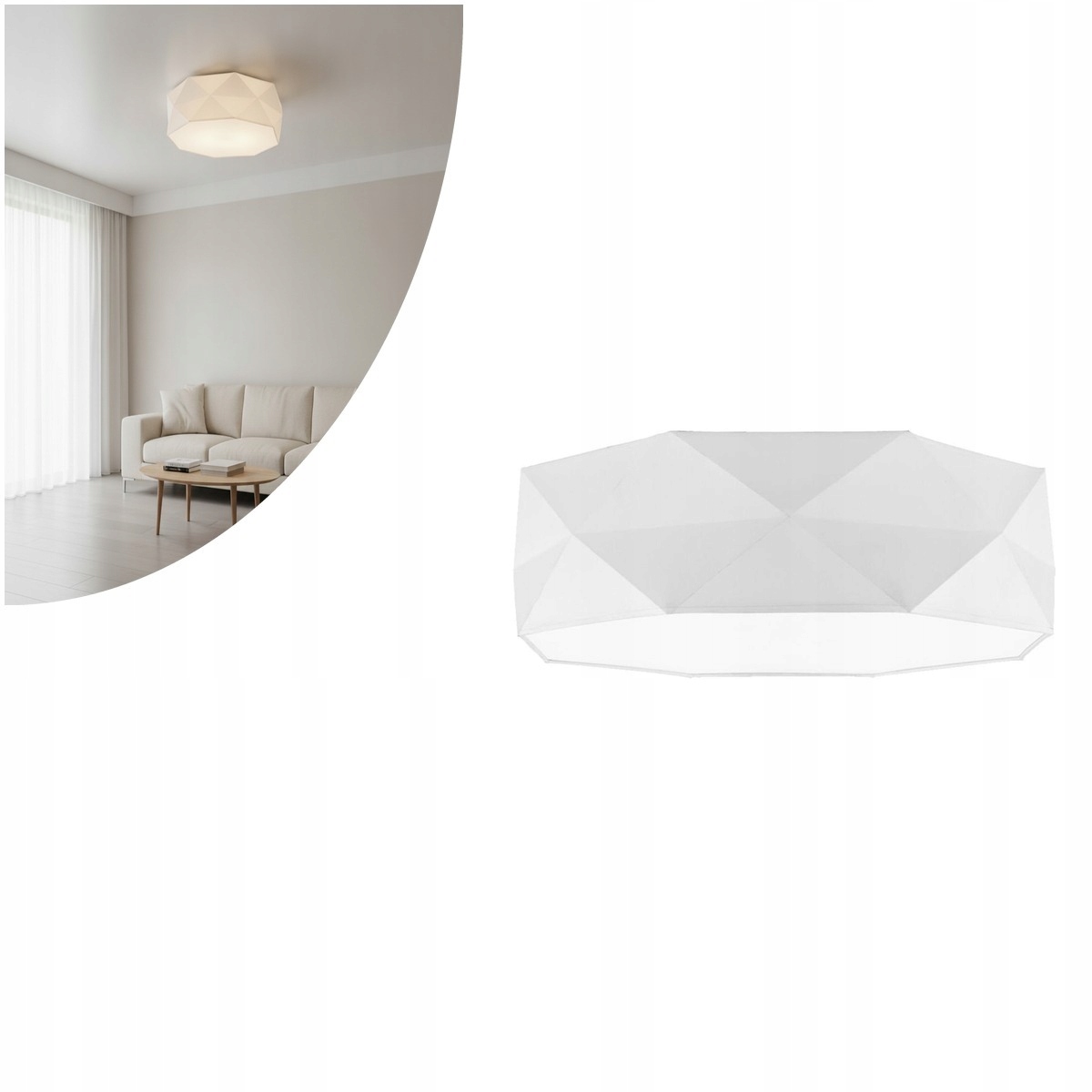 Stropná lampa Kantoor White 1565 Tk Lighting