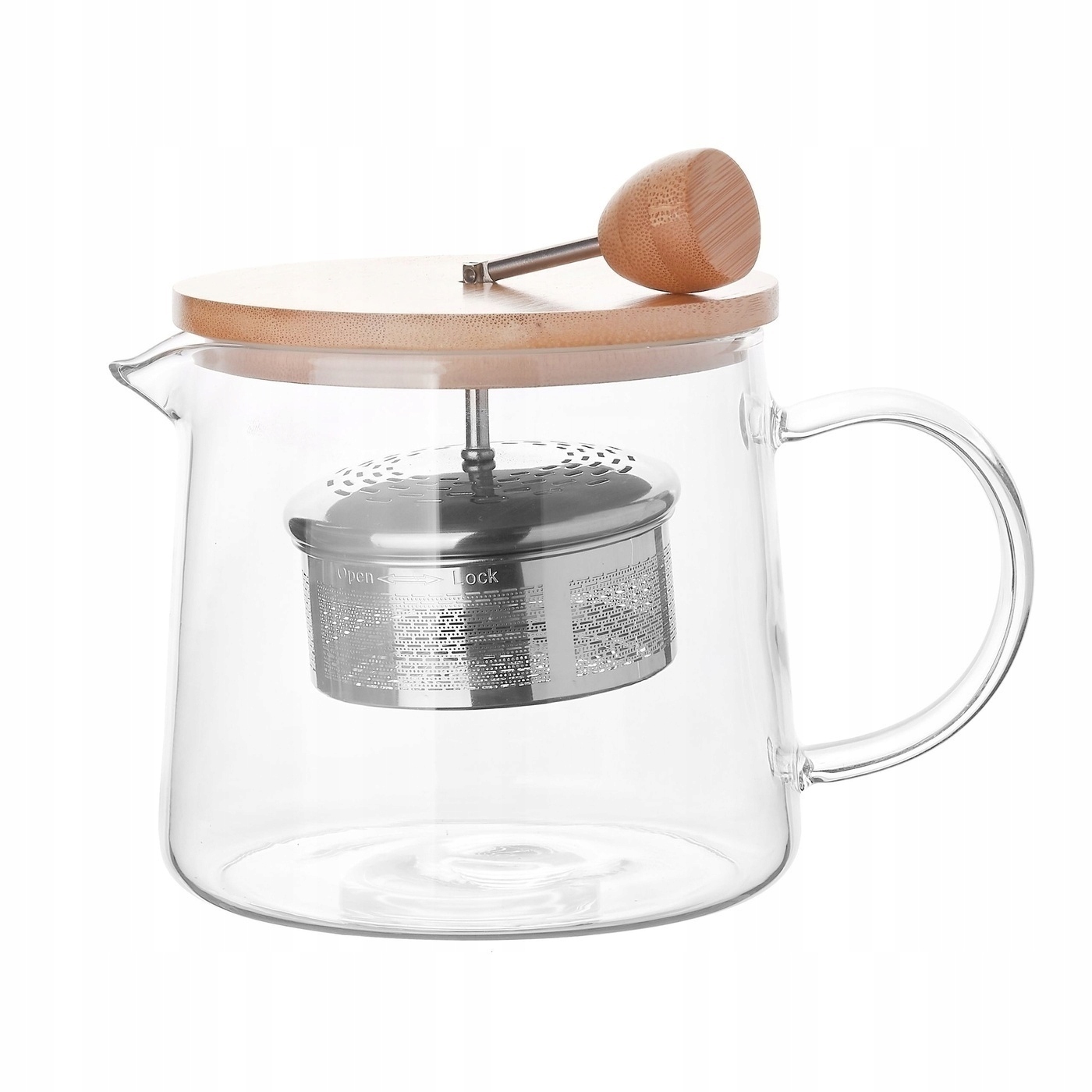 DZBANEK SZKLANY do Herbaty ZAPARZACZ Nierdzewny Konighoffer Albedo 1 l Linia Albedo