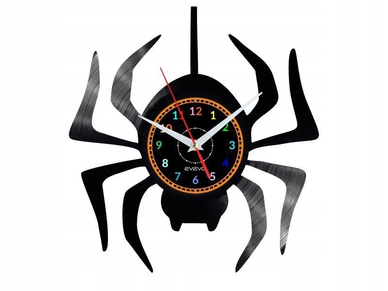 Pavouk Nástěnné Hodiny Vinylová Deska Dárek Památka K Narozeninám Pro Ni Pro N