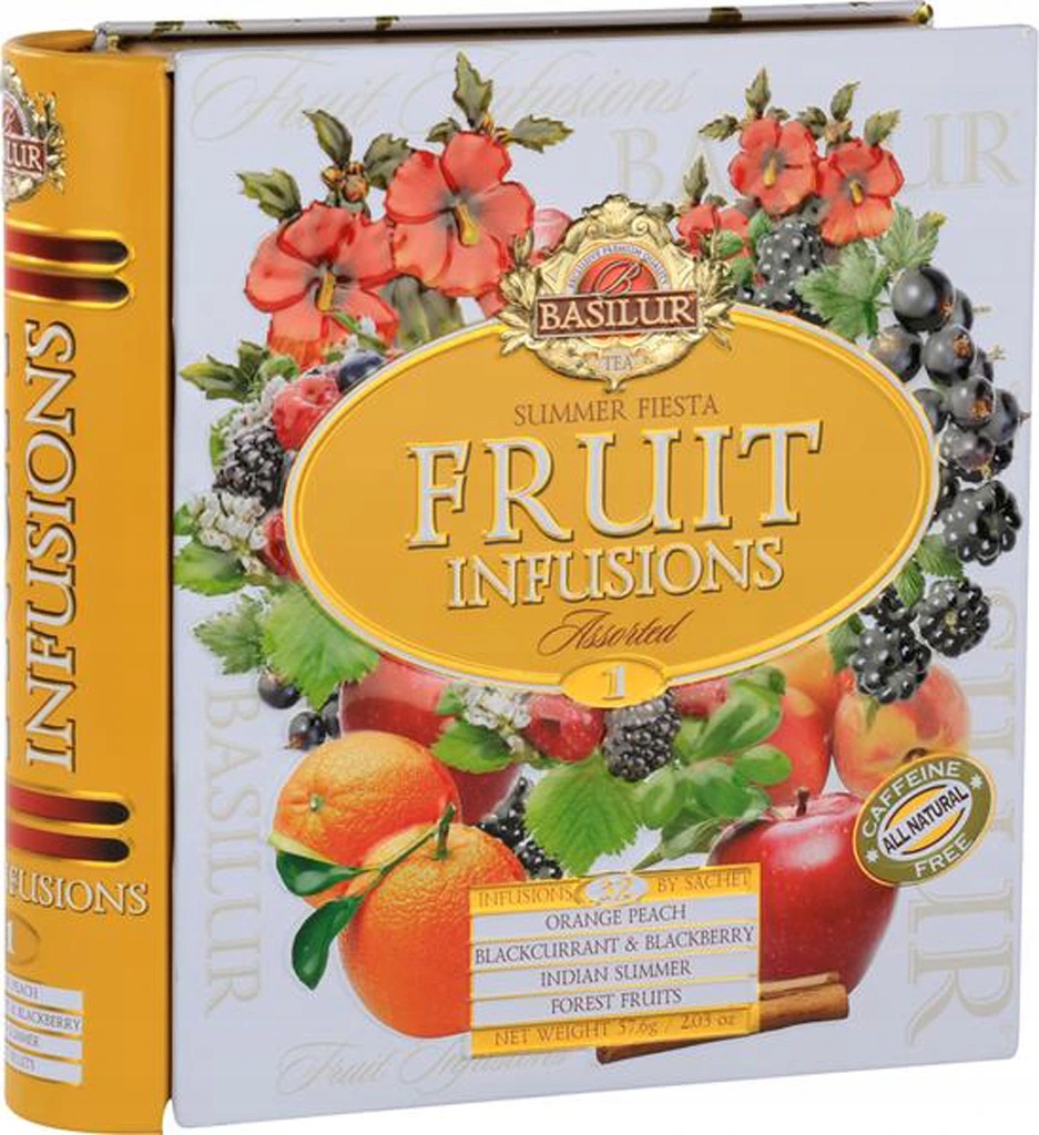 Levně Čaj Basilur Fruit Infusions Book Plech 32x1,8G