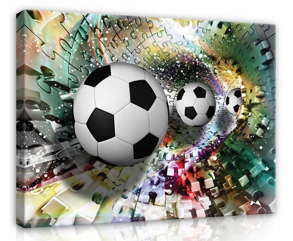 Obraz 80x60 Fotbal sport energie dynamika abstrakce pohyb hra umění