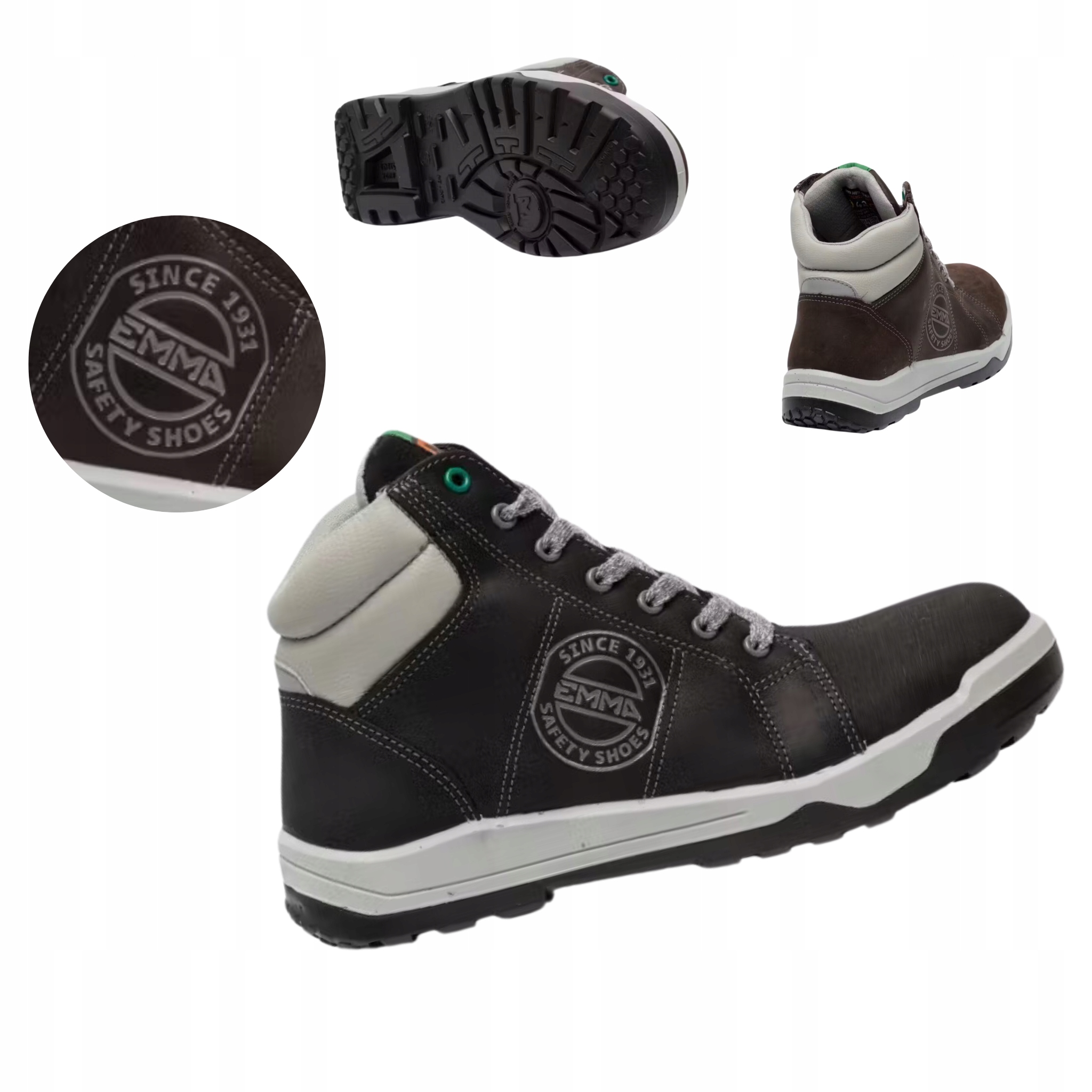 Lekkie Buty Robocze Męskie Trzewiki za kostkę Bhp Emma Clyde XD S3 r.44